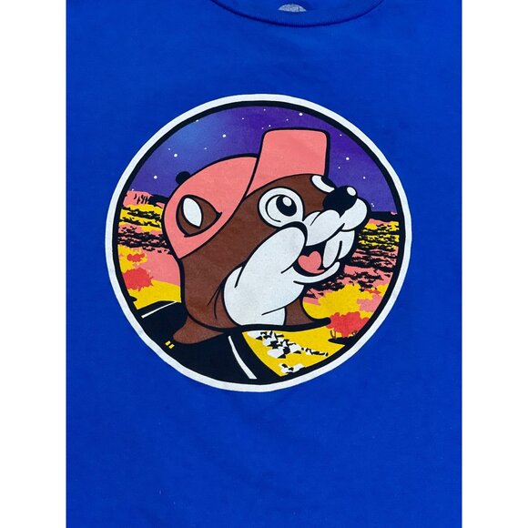 Buc-ee’s T Shirt Size S Blue Shine On Blue Graphic Tee Womens Size Small - Picture 3 of 7